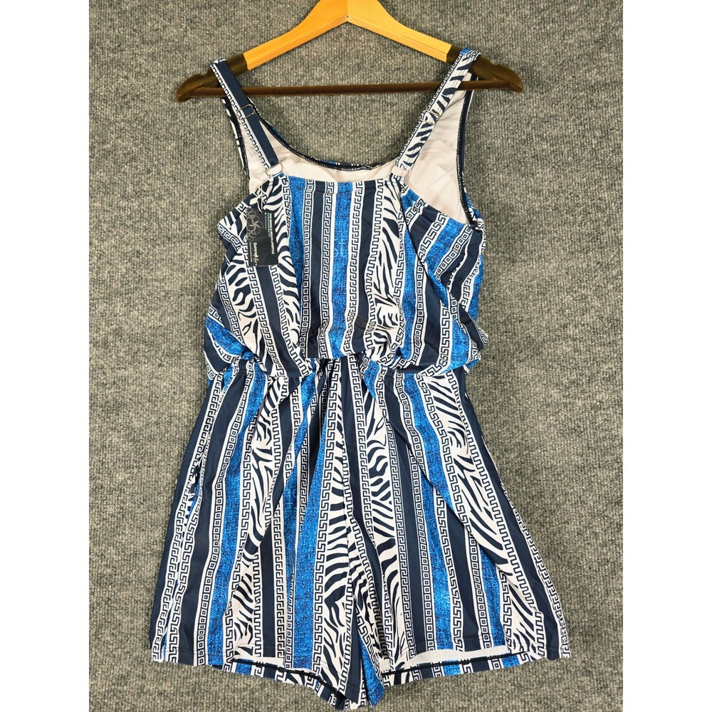 Summer Mae Swim Romper with Pockets One Piece Women with Short Boyleg Sz 6 - Picture 10 of 14